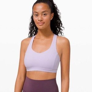 Lululemon Free to be serene lavender dew sports bra size 10